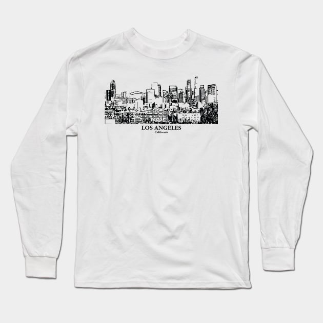 Los Angeles - California Long Sleeve T-Shirt by Lakeric